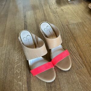 Jessica Simpson Pink & Nude Heel